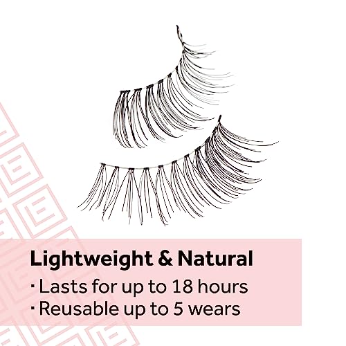 Eylure Naturals Accent No. 003 Reusable Eyelashes, Adhe