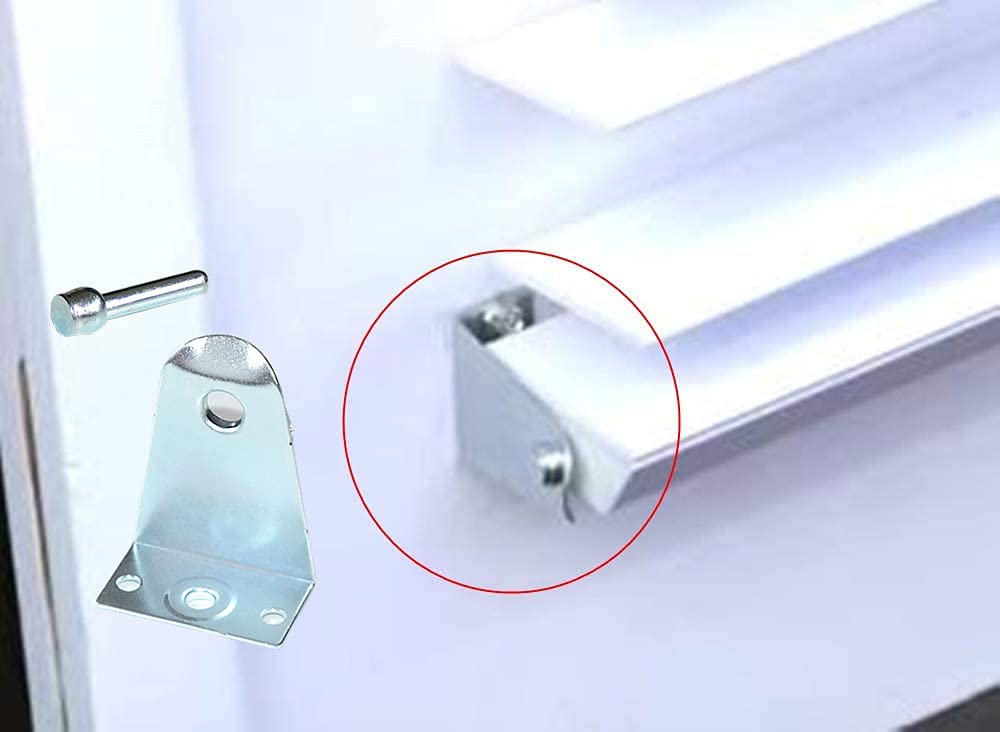 4pcs Hold Down Brackets with Install scews Metal Blinds Down Clips Blinds Down Holder Replacements for Horizontal Blinds and Windows Shades