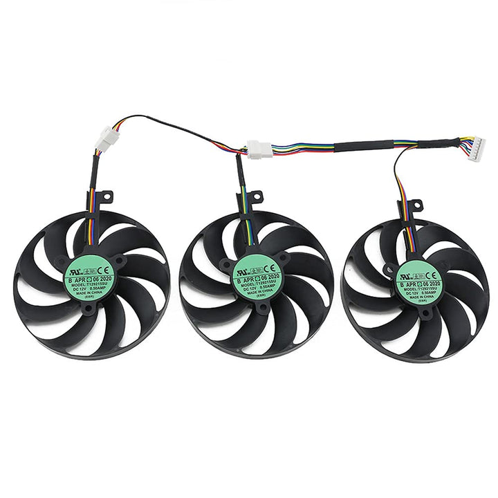CCVA T129215SU 7Pin GPU Card Cooler Fans for ASUS ROG S
