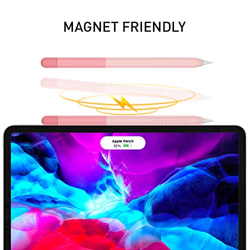 Pencil Case Compatible with Apple Pencil Pro and Apple Pencil 2nd Generation Case, Gradient Color Case Sleeve Silicone Cover Accessories for Apple Pencil