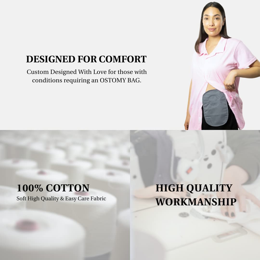 Inspired Comforts Ostomy Bag Cover - 4 Pack Regular (Offwhite, Grey, Navy, Brown)