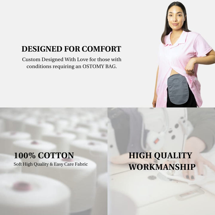 Inspired Comforts Ostomy Bag Cover - 4 Pack Regular (Offwhite, Grey, Navy, Brown)