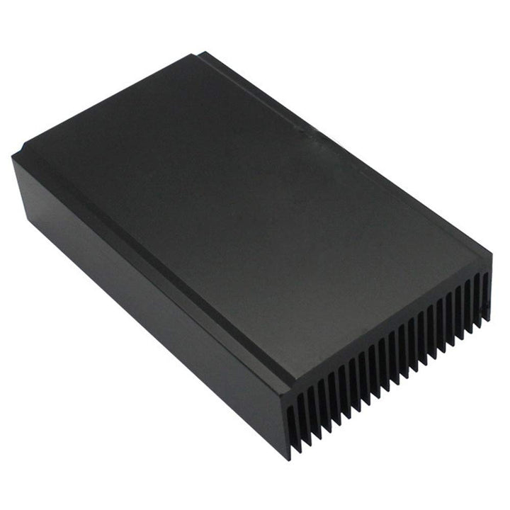 Black Aluminum Heatsink, Aluminium Heat Diffusion Cooling Fin 120 x 69 x 27mm/ 4.72(L) x 2.72(W) x 1.06(H)