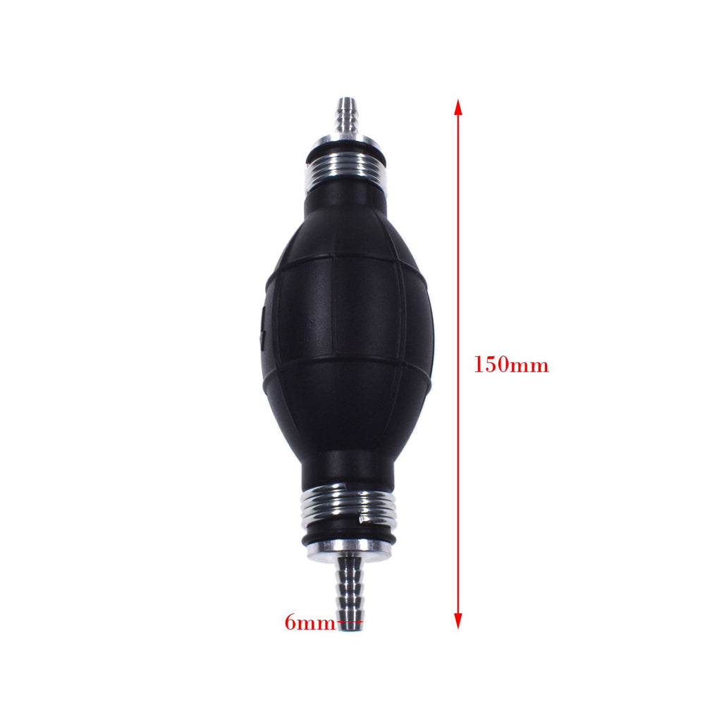 Fuel Pump Fuel Line Hand Primer Bulb 6mm 1/4‘’ inch Rubber fit for Car/Boat/Marine/Motorcycle 9001080A
