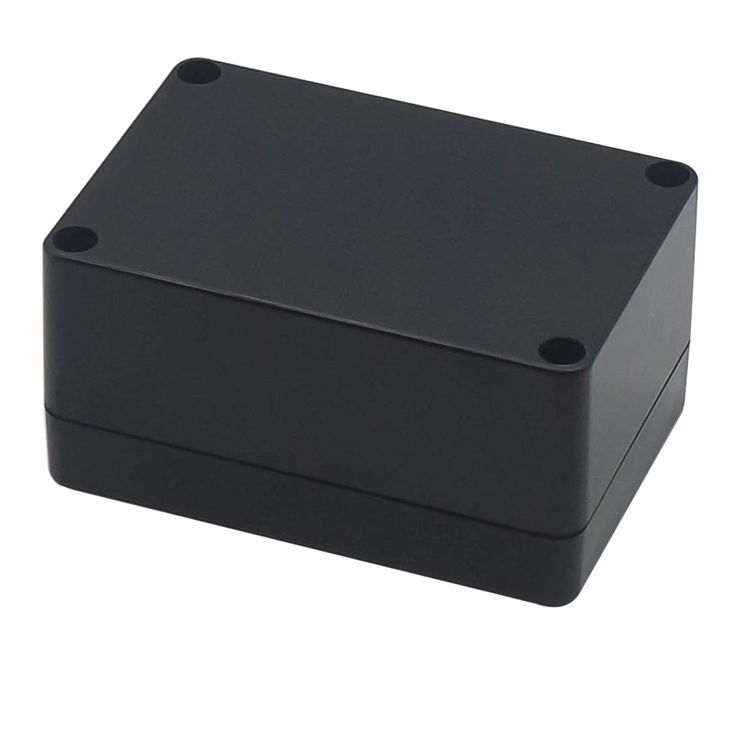 Junction Box, Project Box IP65 Waterproof Outdoor Box ABS Plastic Electrical Boxes Electronic Enclosure Black 3.94 x 2.68 x 1.97 inch (100X68X50mm) (Pack of 2)