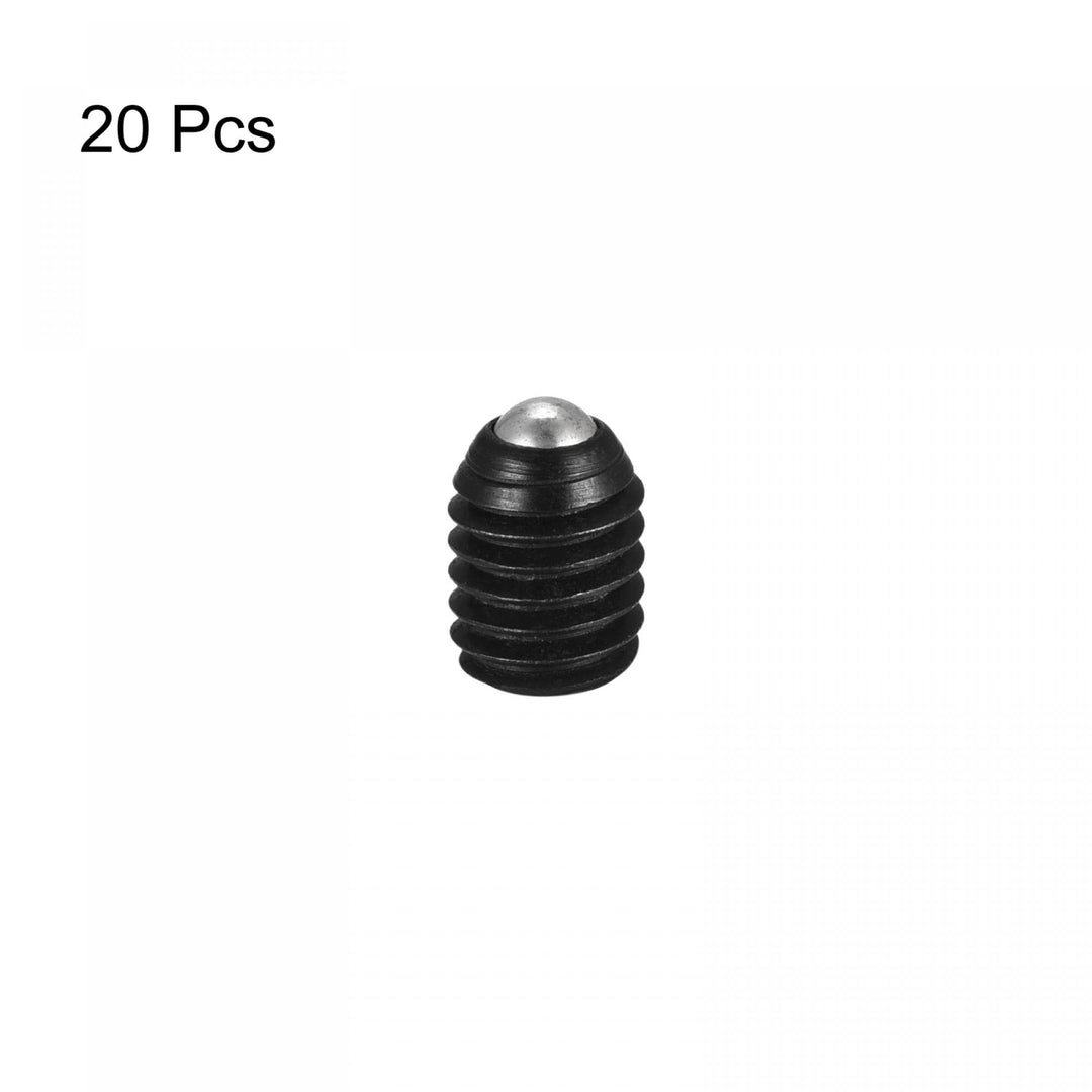 Ball Point Set Screws, 20pcs M6 x 8mm High Carbon Steel Metric Spring Hex Socket Grub Screw