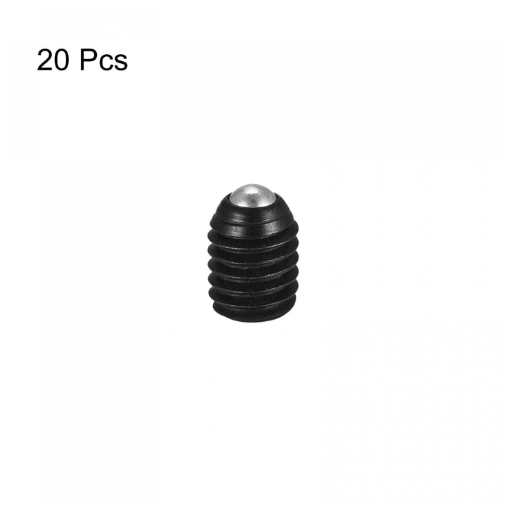 Ball Point Set Screws, 20pcs M6 x 8mm High Carbon Steel Metric Spring Hex Socket Grub Screw