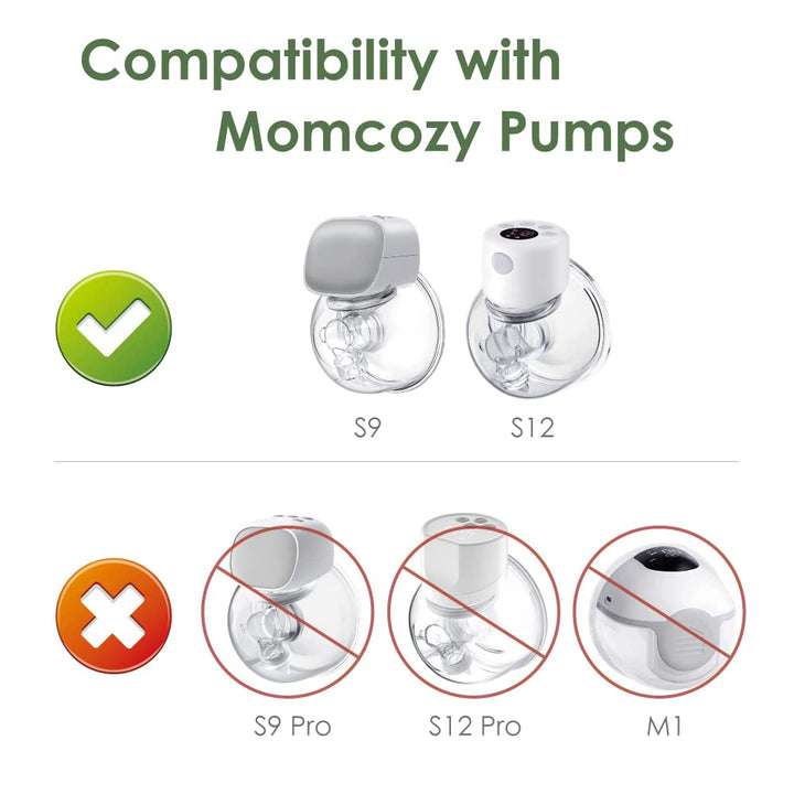 Maymom Flange 19mm Insert Compatible with Medela/Spectra/Elvie/momcozy/tsrete/Willow/Motif Luna/Ameda MYA Breastpump 24mm Breast Shields. Reduce 24mm Niple Tunnel Down to 19mm