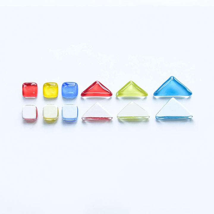 Mosaic Tiles Square Triangle Rectangle Glass Crystal Mo