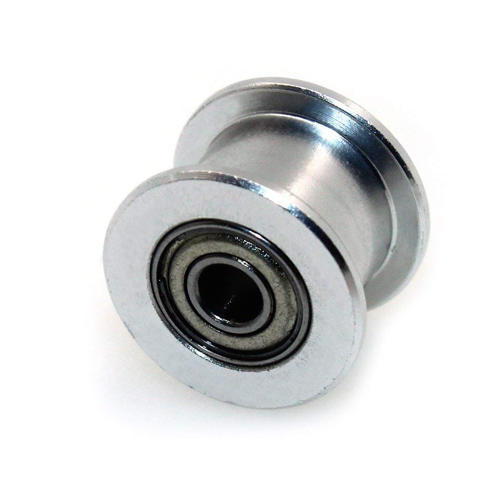 GT2 16 Toothless Bore 3mm Aluminum Timing Belt Idler Pulley for 6mm Width Timing Belt 3D Printers (10pcs)