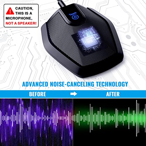 Conference USB Microphone, Omnidirectional Condenser PC Mic for Video Conference, Recording, Skype, Online Class, Court Reporter, Plug &amp; Play Compatible with Mac OS X Windows PC Compute, G11