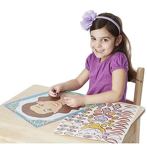 Melissa &amp; Doug Make-a-Face Sticker Pad: Sparkling Princesses - 15 Faces, 4 Sticker Sheets