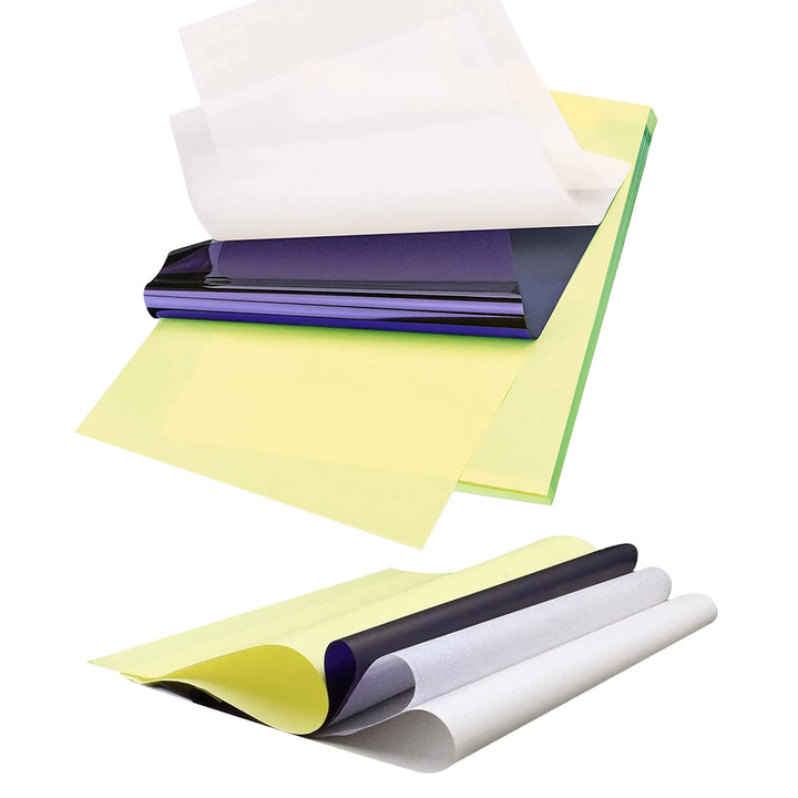 Tattoo Transfer Paper 25pcs Professional Tattoo Stencil Transfer Paper for Tattoo Kits Tattoo Supplies,8.5 X 11, A4 Size,Tattoo Supplies