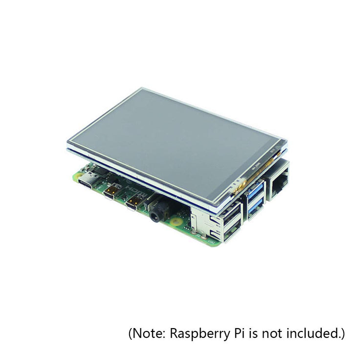 3.5 inch TFT Touch Screen Module 320x480 Resolution LCD Display Compatible with Raspberry Pi 4B/3B/3B+ with Touch Pen ABS Case and Cooling Fan Compatible with Raspberry Pi 4B