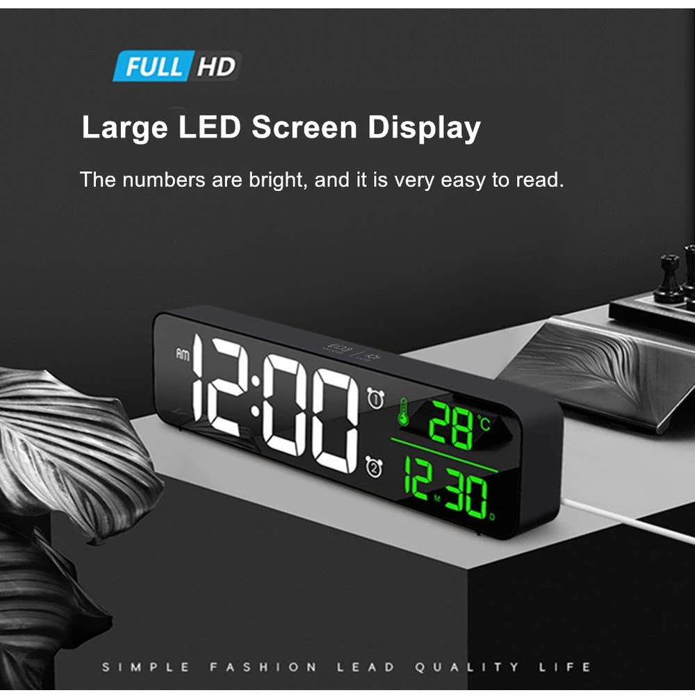 Digital Large Display Alarm Clock for Living Room Offic