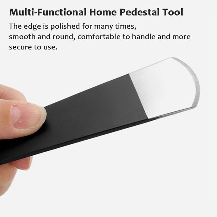 AKOAK 1 Pack Stainless Steel Fan Blade Knife to Remove Dead Skin Black Callus Scraper Multi-Functional Home Pedestal Tool