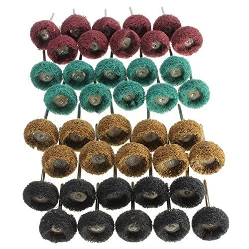 Rocaris 40 Pack 1 inch Abrasive Wheel Buffing Polishing