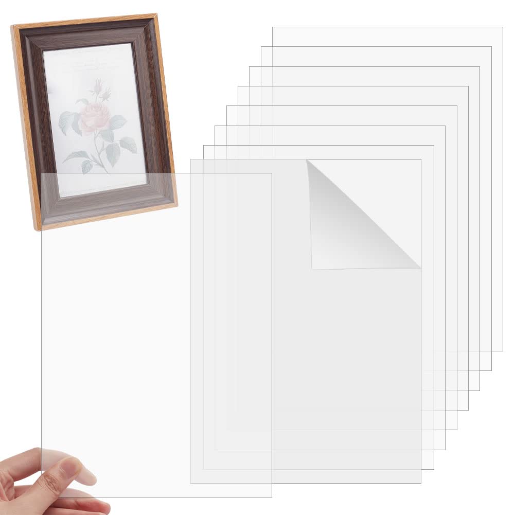OLYCRAFT 20 Packs 6x4 Inch Acrylic Sheets 0.5~0.9mm Thi