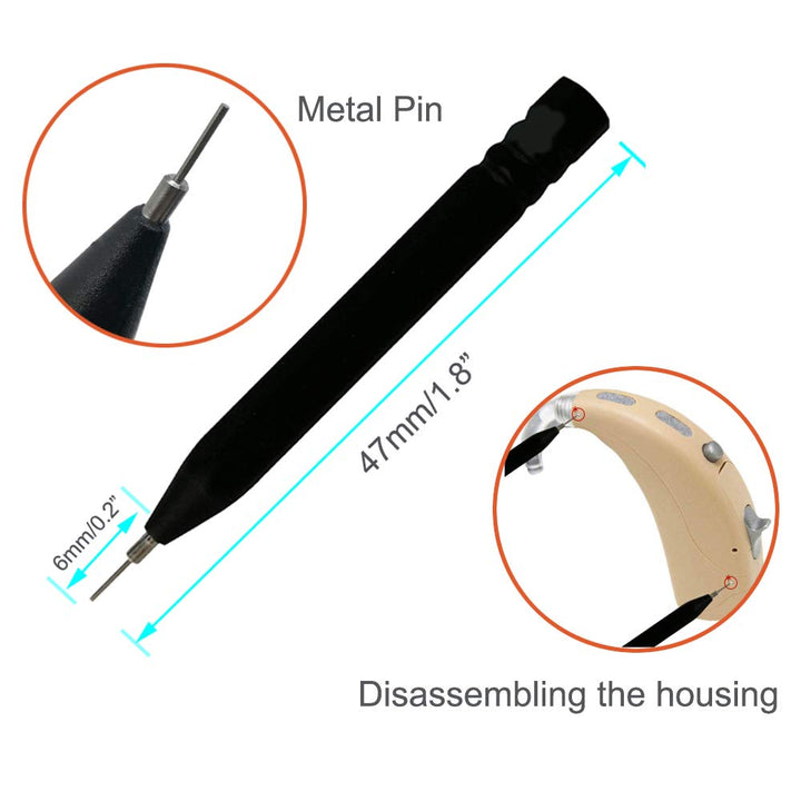 8 pieces hearing aid amplifier cleaning tools, earbuds/Headphones/Airpods cleaner brush kits with case