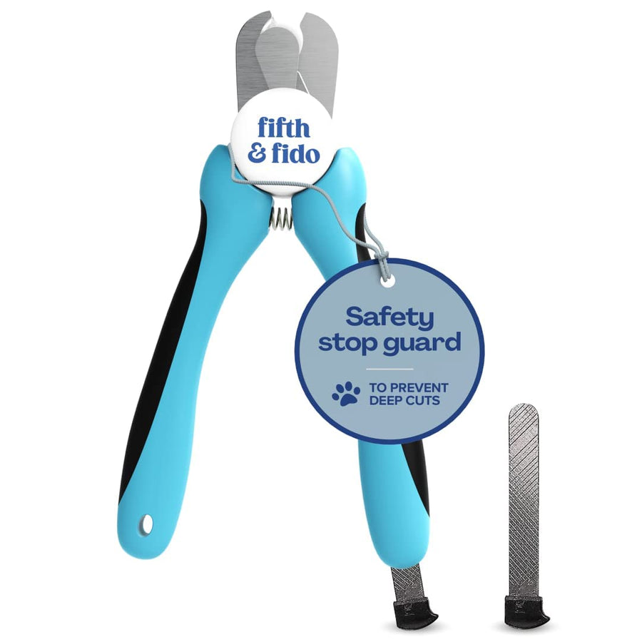 Fifth & Fido Dog Nail Clippers for Large Dogs - Sharp Nail Clipper with Quick Sensor - Trimmer for Thick Nails - Dog Nail Trimmer for Large Breed Dogs