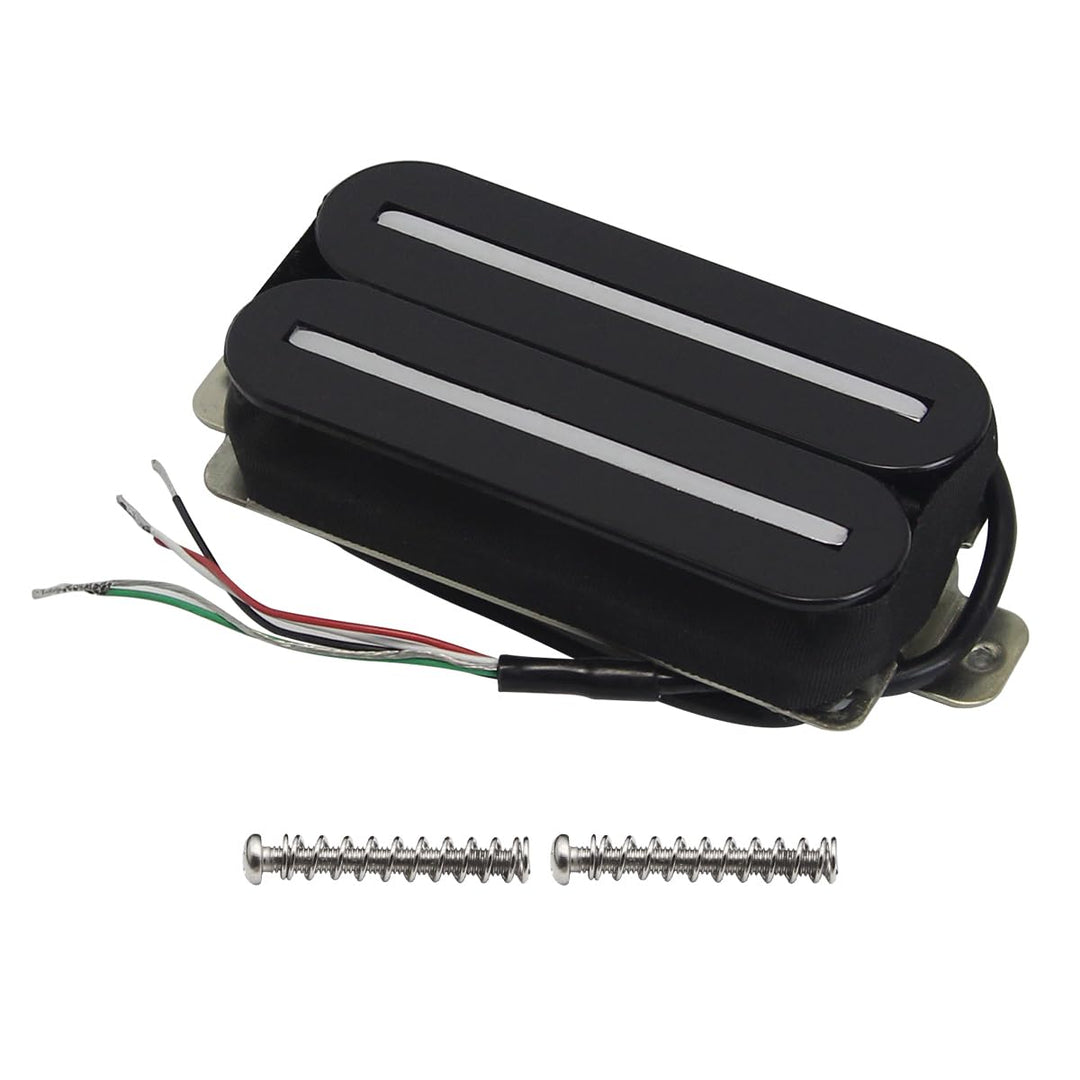 High Output Bridge Pickup Hot Dual Rail Humbucker Pickups Ceramic Electric Guitar Pickup Humbucker, Black