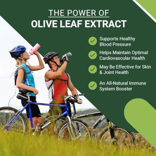 East Park Olive Leaf Extract (OLE) Super Strength d-Lenolate 500mg | 18% or More Oleuropein Immune System Booster | 60 Vegetarian Capsules (Non-GMO)