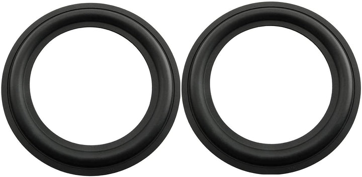 Rubber Ring 2PCS 6.5Inch Black Speaker Rubber Foam Edge Surround Rings Repair Kit for Speaker Repair or DIY