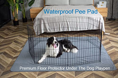 Peepeego Non-Slip Dog Pads Extra Large 72 x 72, Washable Puppy Pads with Fast Absorbent, Reusable, Waterproof for Training, Whelping, Housebreaking, Incontinence, for Playpen