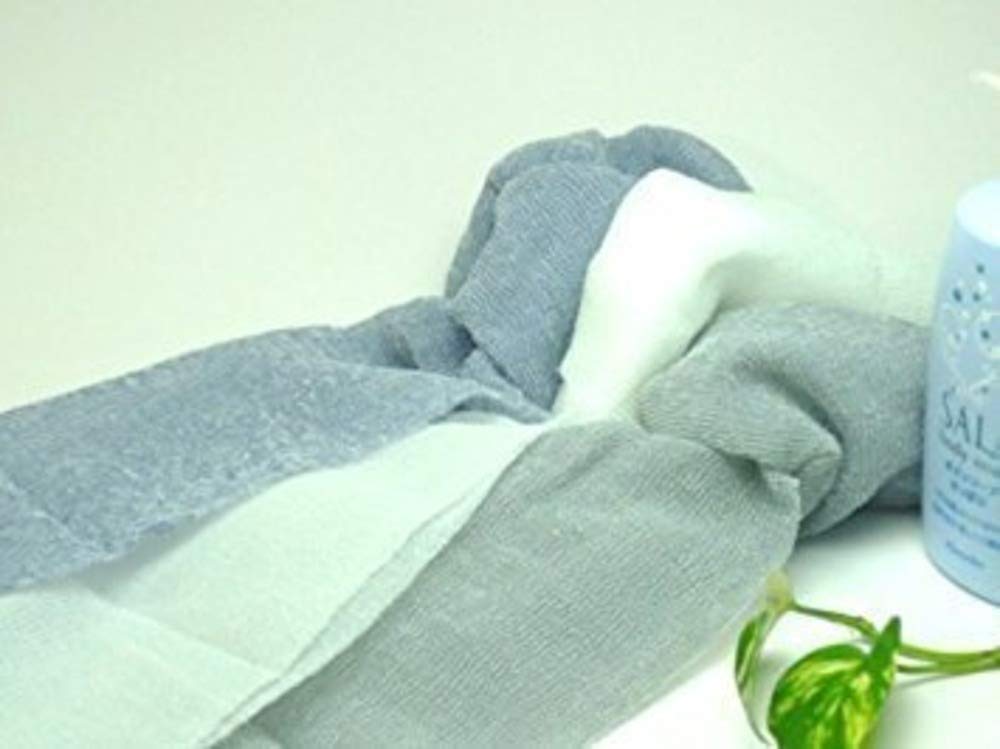 Salux Super Hard Nylon Japanese Beauty Skin Bath Wash Cloth/towel (Grey)(Japan Import)