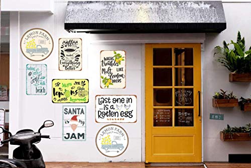 Diver and Mermaid Metal Tin Sign,Everything Will Kill You So Choose Something Fun,Retro Wall Decor for Home Bar Restaurant Cafe Pub Outdoor 8x12 Inch