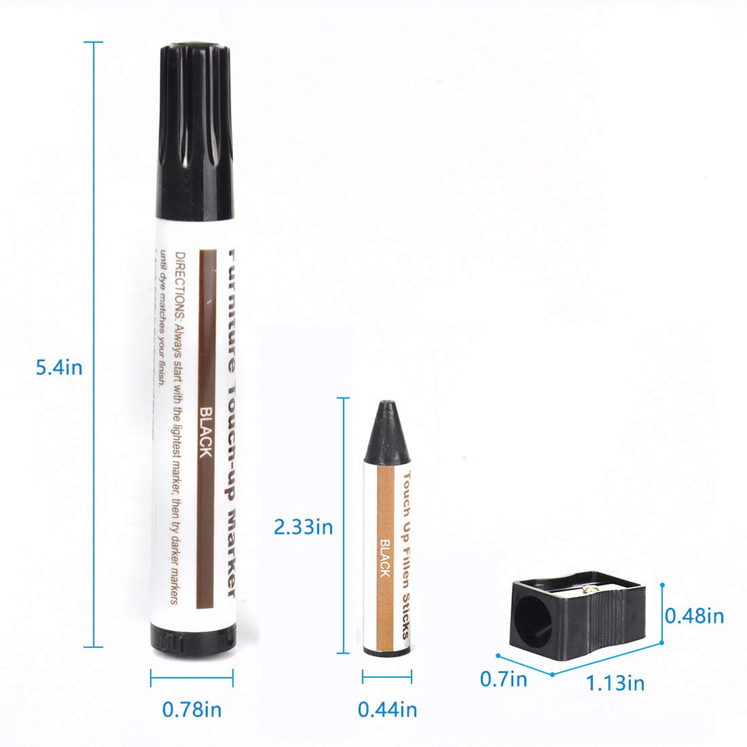 Furniture Touch Up Marker 12PCS Repair Kit Cover Wood S
