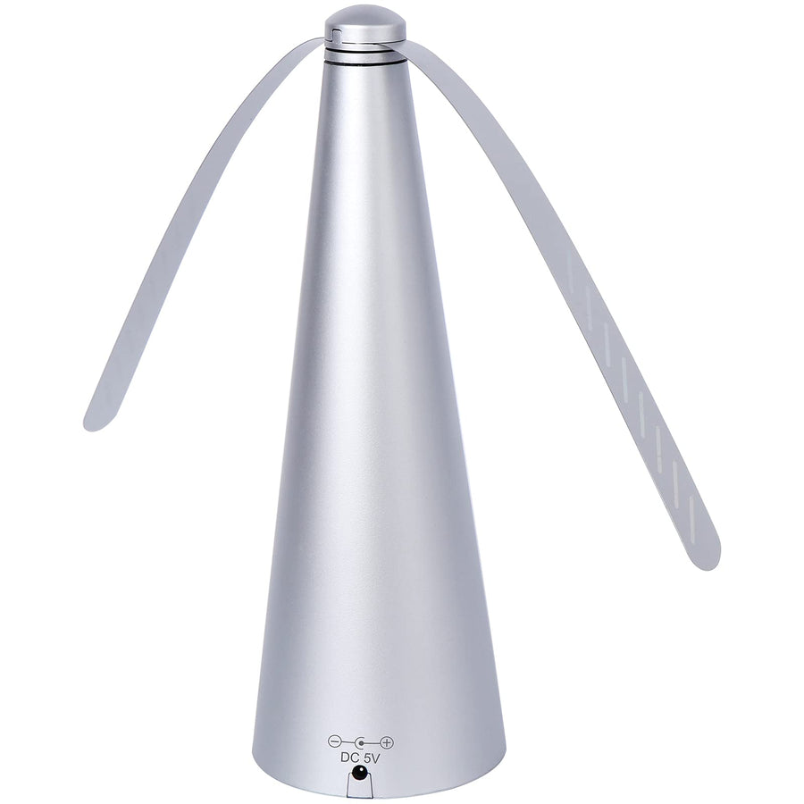 1 Pcs Fly Fan for Outdoor Table Picnic Fly Fan and Food Fan Indoor Outdoor Meal for Party,Silver