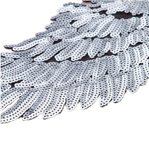 Large Angel Wings Sequin Patches Iron on Sew on Appliqu