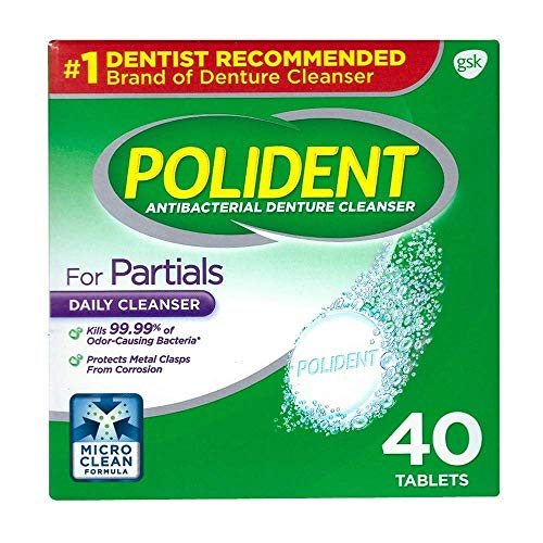 Polident Polident Partials Denture Cleanser, 40 Count