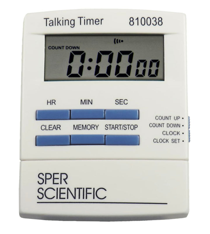 Sper Scientific 810038 Talking Lab Countdown Timer