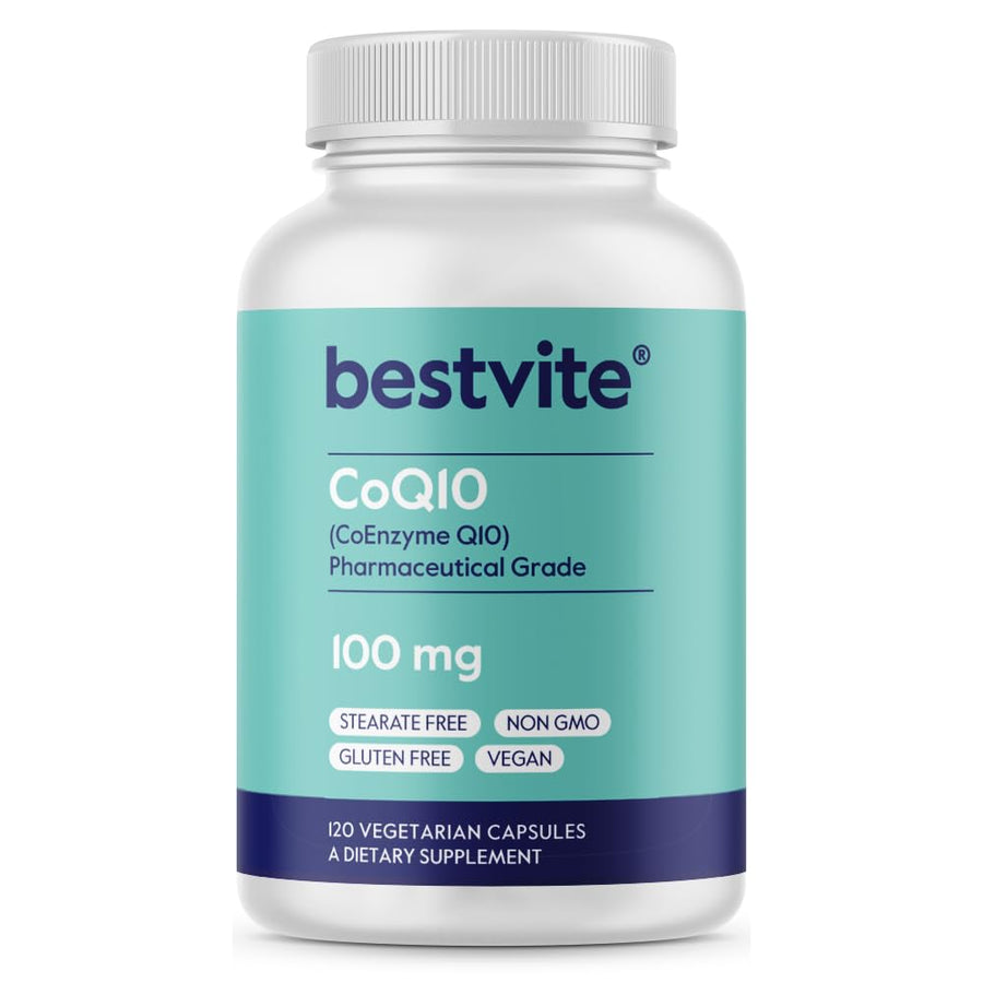 BESTVITE Coenzyme CoQ10 100mg (120 Vegetarian Capsules)