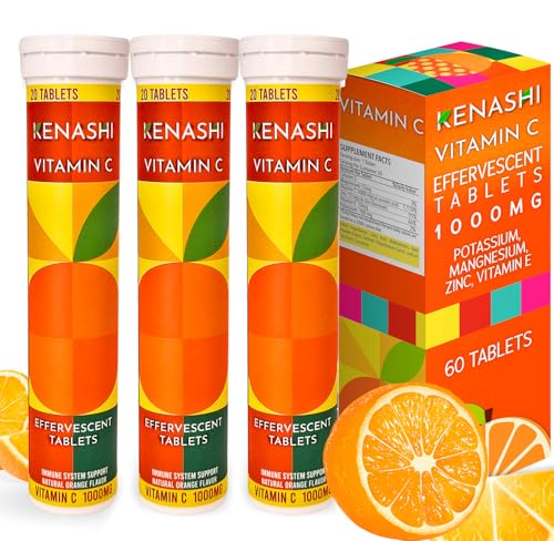 Kenashi Vitamin C Effervescent Tablets 1000mg with Magn