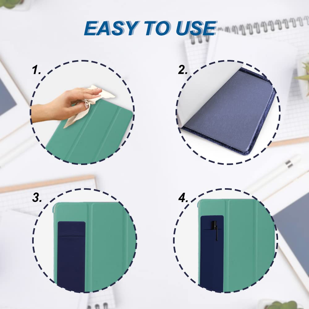 4 Pieces Adhesive Pen Holder for Notebook, Notebook Pen Holder Pouch, Stick-On Pen Holder, Adhesive Pencil Case Sleeve for Journals, Notebooks (black)