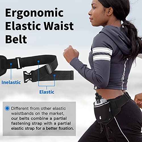 PYFK Upgraded Running Belt with Water Bottles, Hydratio
