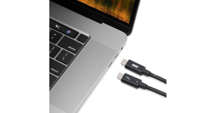 79-Inch Thunderbolt 4 and USB-C Cable with 40 GBPS Data Transfer, 100W Power Charging and 8K Video Capability (Black)