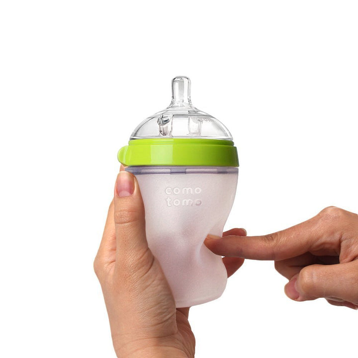 Comotomo Baby Bottle Double Pack, Green, 8oz