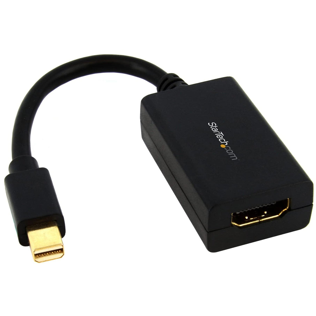 Mini DisplayPort To HDMI Adapter - 1080p - Mini DP To HDMI Monitor/Display/TV - Passive mDP 1.2 to HDMI Adapter Dongle Video Converter - Upgraded Version Is MDP2HDEC (MDP2HDMI),Black