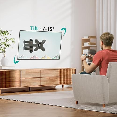 WALI TV Wall Mount Articulating LCD Monitor Full Motion