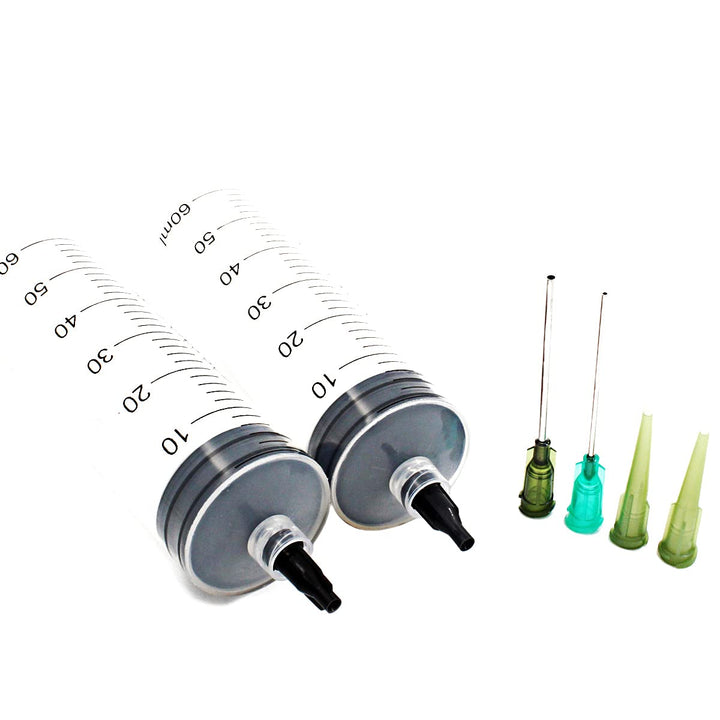 60ml Syringe with Blunt Needles and Caps (Pack of 2)