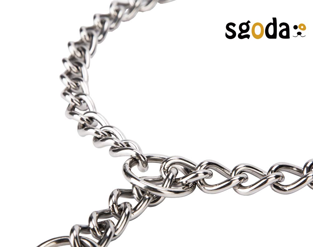 Chain Dog Training Choke Collar, 16 in, 2.0 mm