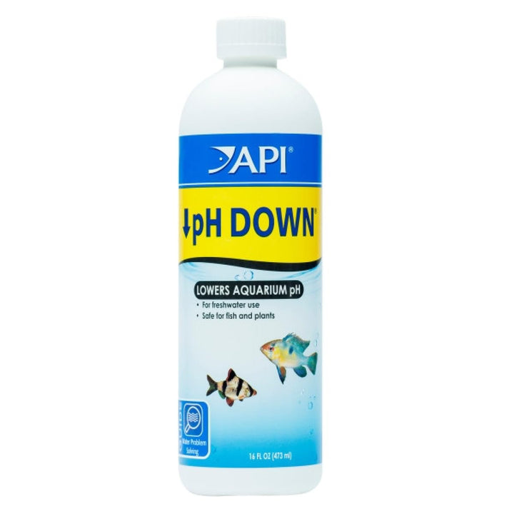 API Aquarium Pharmaceuticals 30B pH Down Aquarium pH Adjuster, 16 oz, Model Number: 17163020301, Hook
