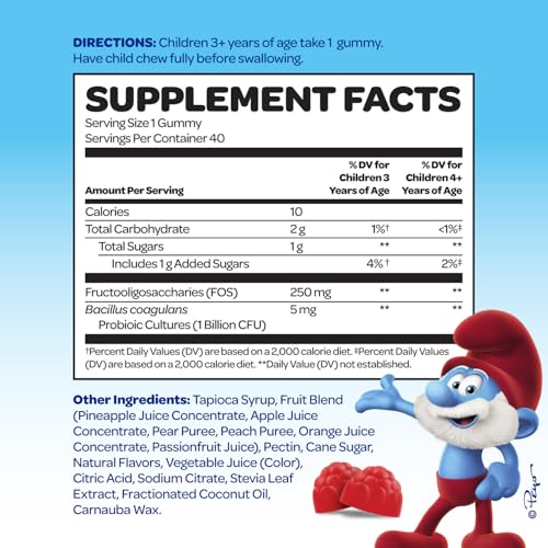 Smurfs Pre and Probiotics for Kids Gummies | Kids Probi
