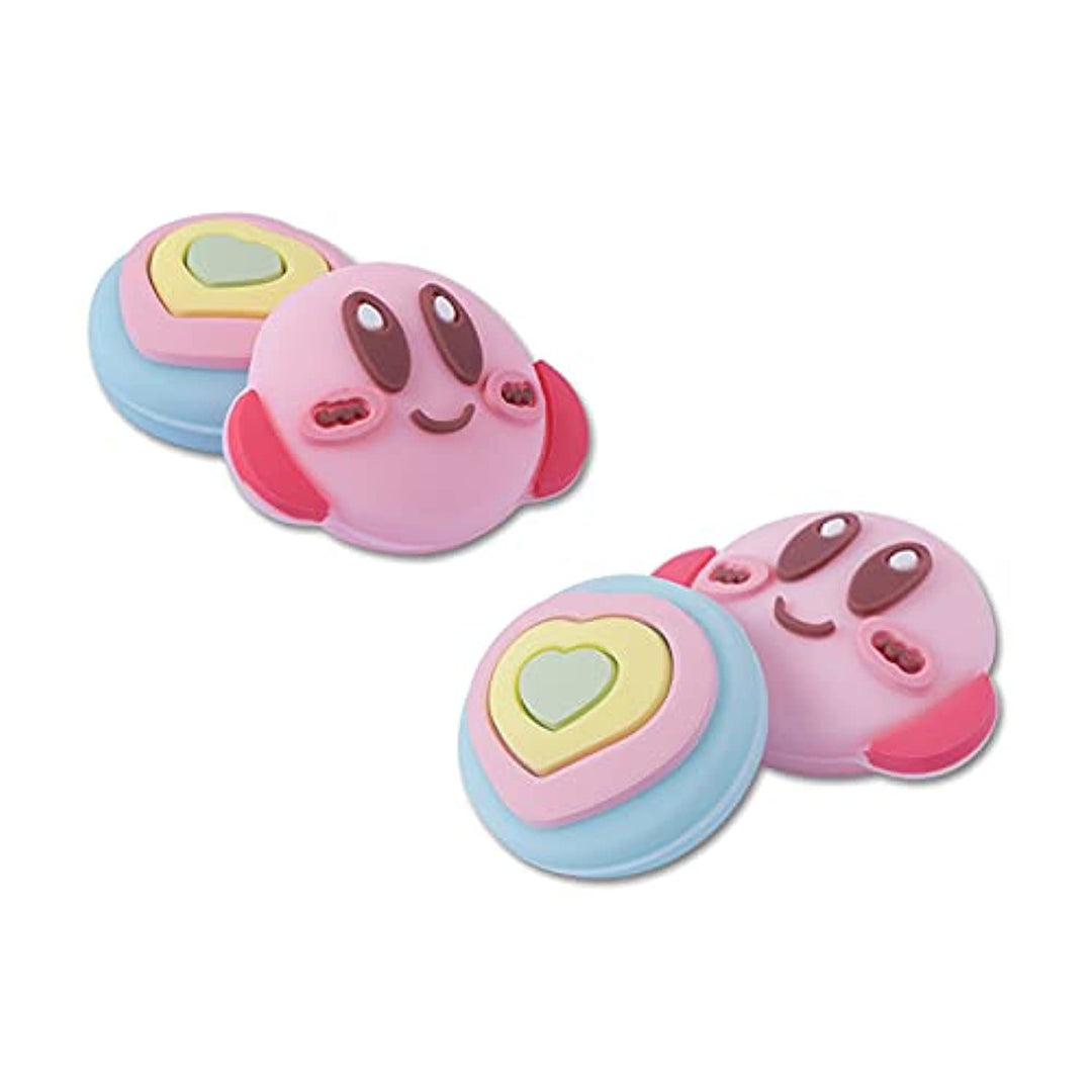 Cute Switch Thumb Grip Caps Compatible with Nintendo Switch OLED/Lite Console, Kawaii Soft Silicone Analog Stick Button Cover for NS Joycon Controller, 4PCS Joystick Cap for Kirby Fans