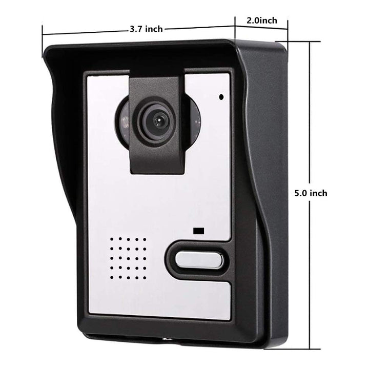 Video Door Phone System, 4.3 Inches Clear LCD Monitor Wired Video Intercom Doorbell Kits, IR Night Vision Outdoor Camera Door Intercom, Doorphone Telephone Style for Home Improvement