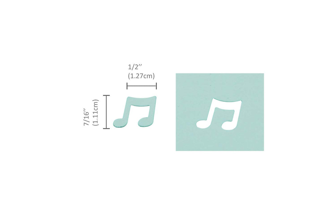 Bira Craft 5/8 inch Music Note Shape Lever Action Craft Punch for Paper Crafting Scrapbooking